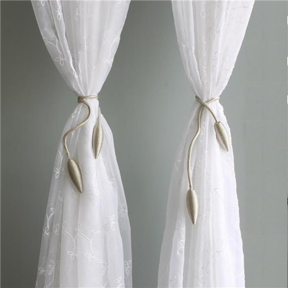 2 Pieces Curtain Tiebacks Clips Creative Window Drape Twist Tie Backs European